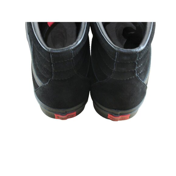 Vans Men's Sk8-Hi All Black Striped Classic Suede Skate shoes Sizes NIB - Picture 5 of 7